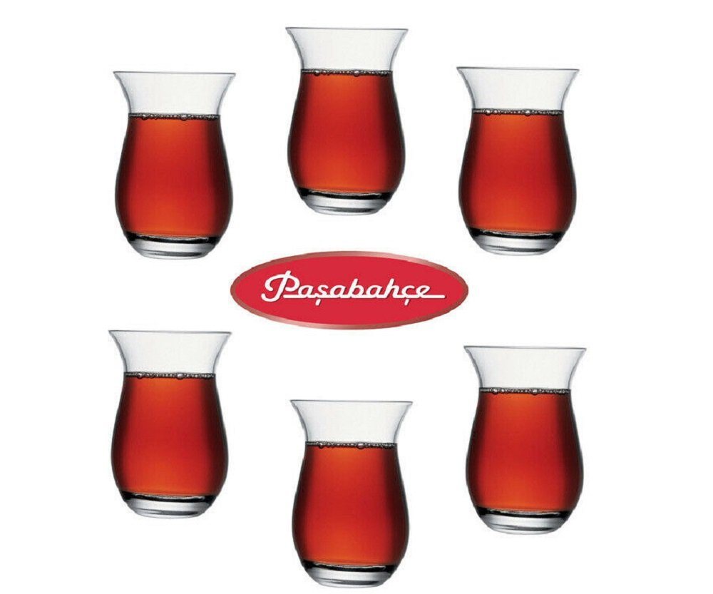 Pasabahce Teeglas Pasabahce Grosse Türkische Teegläser, Orientalisches Teeglas 6 Stück, Galata 42611 von Pasabahce