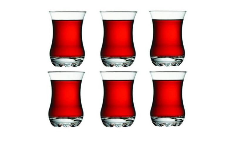 Pasabahce Teeglas Sylvana 42411 - 6 Stück Türkische Teegläser-Set orientalischen Tee mod von Pasabahce