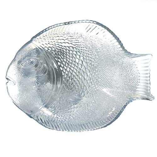 Pasabahce Teller aus Glas, Fischform von Pasabahce