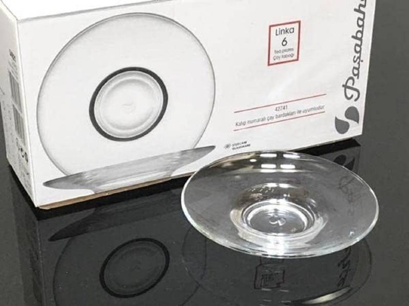 Pasabahce Untertasse Teeteller 54621 6er Linka Unterteller transparent, (6 St) von Pasabahce