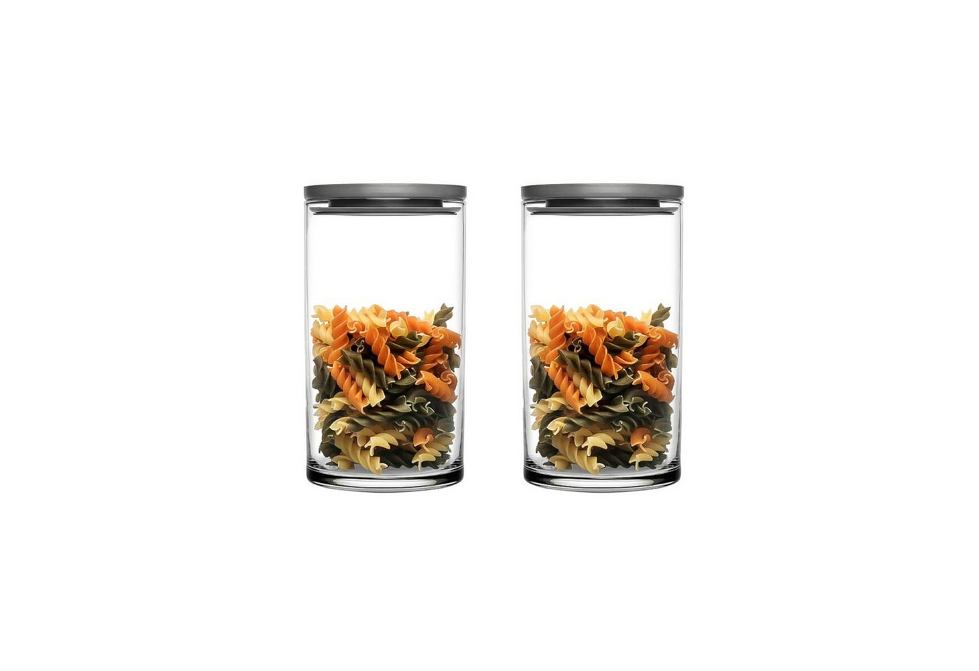 Pasabahce Vorratsglas 2er Set mit transparentem Design, 730ml, Hitzebeständig, (2-tlg) von Pasabahce