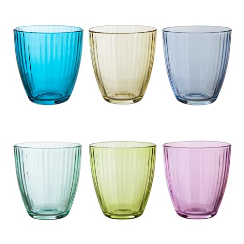 Set mit 6 farbigen Wassergläsern 285 ml Pasabahce mehrfarbige GLÄSER Set mit 6 farbigen Wassergläsern 285 ml Pasabahce mehrfarbige GLÄSER von Pasabahce