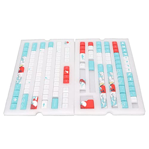 128 Tasten, Premium PBT Cartoon Whale Pattern Fadeless PBT Keycaps Starke und langlebige 128 Tasten für Heimwerker 128 Tasten, Premium PBT Cartoon Whale Pattern Fadeless PBT Keycaps Starke und langlebige 128 Tasten für Heimwerker von Pasamer