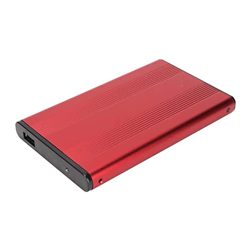 Pasamer Festplattengehäuse, 2,5 Zoll USB 3.0 Festplattengehäuse Angemessene Struktur USB 3.0 zu SATA für OS X für Windows Rot von Pasamer