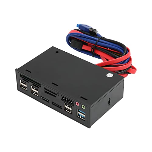 Pasamer USB 3.0-Erweiterungs-Dockingstation, Multimedia-Frontplatte, 5-Gbit/s-Übertragung, hohe Kompatibilität, multifunktional für Desktop-Computer Pasamer USB 3.0-Erweiterungs-Dockingstation, Multimedia-Frontplatte, 5-Gbit/s-Übertragung, hohe Kompatibilität, multifunktional für Desktop-Computer von Pasamer