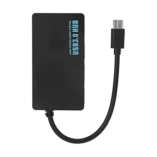 USB 3.0-Hub mit 4 Anschlüssen, ultradünne Hochgeschwindigkeitsübertragung USB 3.0-HUB Typ-C-Schnittstelle Gute Wärmeableitung der Tastatur von Pasamer