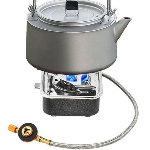 Campingkocher - Kompakter Wanderkocher Zubehör | Camping Ausrüstung Effizienter Leichter Kocher Für Wanderung Angeln Jagd von Pasbuteiy