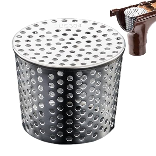 Dachrinnen Laubschutz Aus Edelstahl, Regenrinnen Laubschutz Fallrohrschutz, Anti Blockier Abflussabdeckung Fürs Dach, Dachrinnenschutz, Fallrohrfilter Zum Stoppen Von Verstopfungen, Blättern, Schmutz von Pasbuteiy