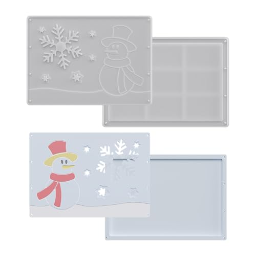 Pasbuteiy Geldhalter Harzform | 2 Stück Bastelformen | Schneeflocken Weihnachtsstrumpf Geldhalter Form Für Harz | für Gips Harz Ton Geburtstagsfeier von Pasbuteiy