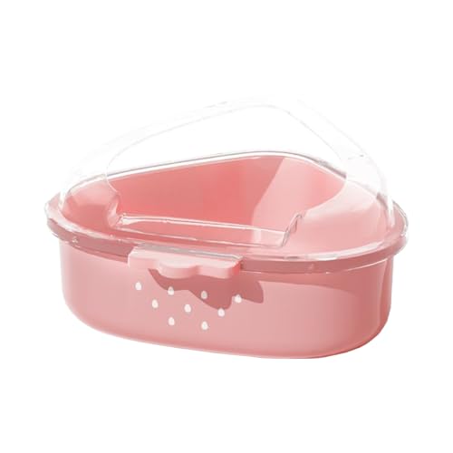 Pasbuteiy Hamster Sandbad Behälter | Großes Transparentes Sandbad Mit Deckel,Badehaus Für Reinigung Verstecken Schlafen Spielen Erkunden Badezimmer Gerbil Badestube von Pasbuteiy