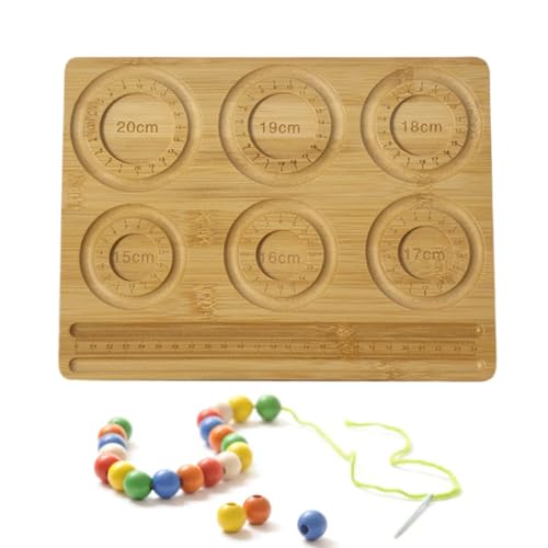 Pasbuteiy Perlenbrett Aus Holz, Perlenbrett Werkzeug Für Armbänder, Messbrett Zur Herstellung Von Perlenarmbändern, Designtablett Aus Holz Für Halsketten Und Armbänder Für Anfänger Und Profis von Pasbuteiy