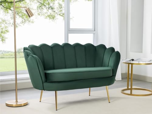 PASCAL MORABITO Muschelsofa 2-Sitzer - Samt - Tannengrün - Dandelion PASCAL MORABITO Muschelsofa 2-Sitzer - Samt - Tannengrün - Dandelion von Pascal Morabito