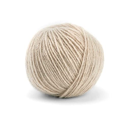 25 g Pascuali Cashmere 6/28 | 100% Kaschmirwolle Bio Kaschmir zum Stricken und Häkeln, Farbe:Creme 20 von Pascuali