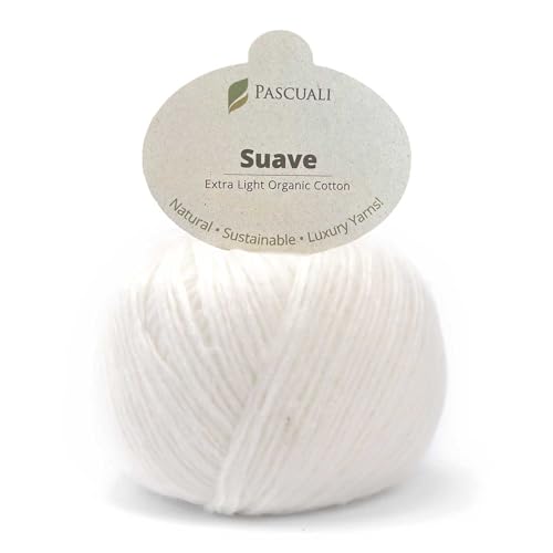 25 g Pascuali Suave | 100% Bio Baumwolle, Farbe:Weiß 96 von Pascuali