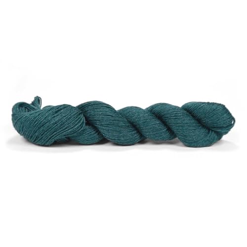 50 g Pascuali Pinta | 60% Schurwolle (Bio Merino extrafein), 20% Seide (Maulbeerseide), 20% Ramie, Farbe:Petrol 109 von Pascuali