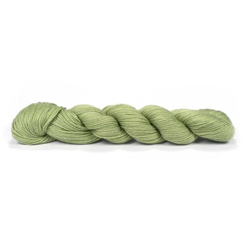 50 g Pascuali Pinta | 60% Schurwolle (Bio Merino extrafein), 20% Seide (Maulbeerseide), 20% Ramie, Farbe:Pistazie 105 von Pascuali