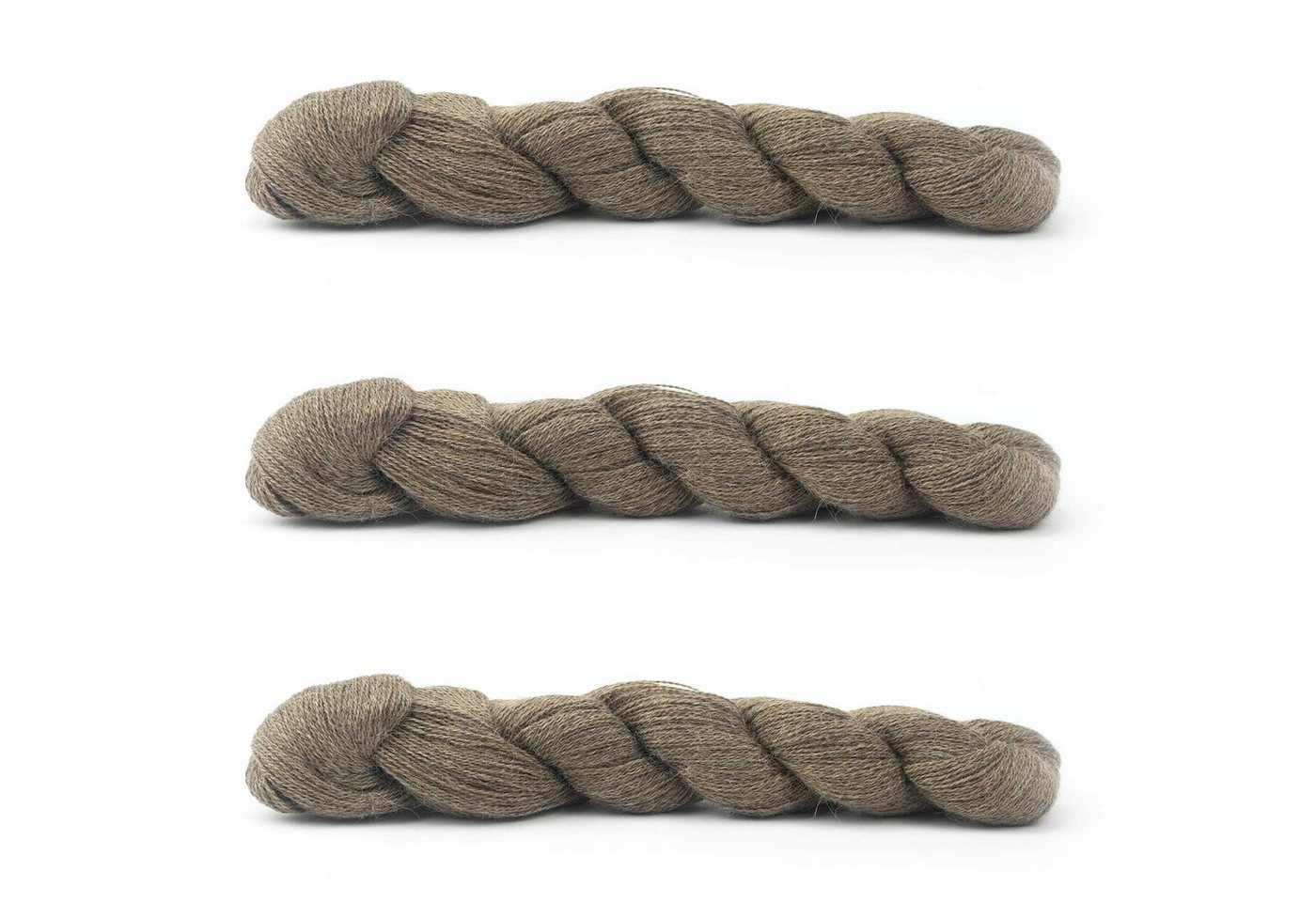 Pascuali 3 x 50g Pascuali Alpaca Lace 100% Alpakawolle (Babyalpaka) zum Stricken und Häkeln Häkelwolle von Pascuali