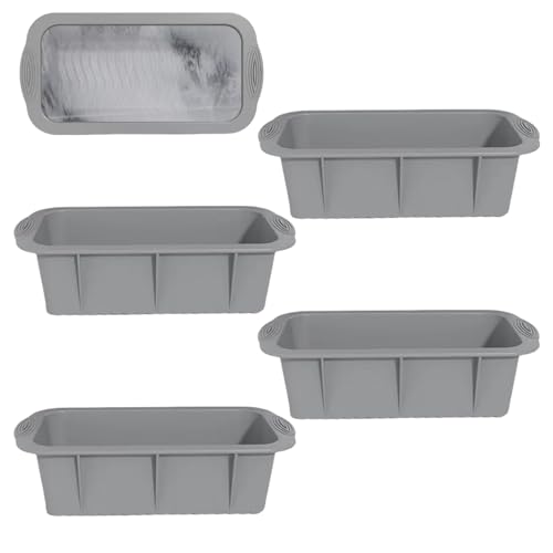 Pasdrucn 4 Stück Große Eiswürfelform Für Eisbad, 24.8x12.2x7cm Eiswürfelform Groß, Dicke Silikon Große Eiswürfelformen Eiswürfelschalen, EiswüRfelform Eisbaden FüR Kaltbad Oder KüHler (Grau) von Pasdrucn