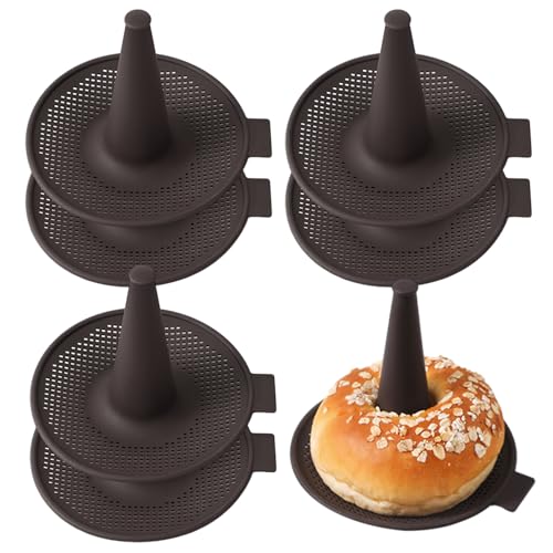 Pasdrucn 6 Stück Silikon Donut Formen, Donuts Backform, Hochwertige Backform mit Donut Form, Antihaft Donut Backblech, für Kuchen, Kekse, Bagels, Muffins von Pasdrucn