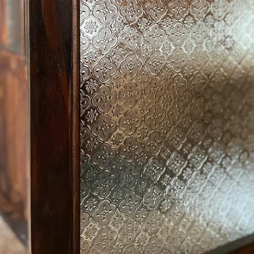 Pasdrucn Fensterfolie Blickdicht Selbsthaftende, Sichtschutzfolie Fenster Retro, Begonienblütenmilchglasfolie, fensterfolie Blickdicht von aussen (30x300) von Pasdrucn