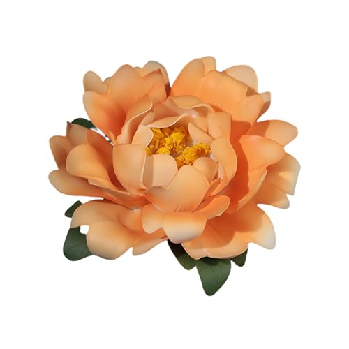 Pasdrucn Keramik Räucherstäbchen Halter Lotus, 1 Loch Blumen Keramik Räucherstäbchenhalter Holder, Lotus Weihrauchbrenner Incense Holder Für Yoga Teehaus Oder Deko Wohnzimmer Zubehör (Orange) von Pasdrucn