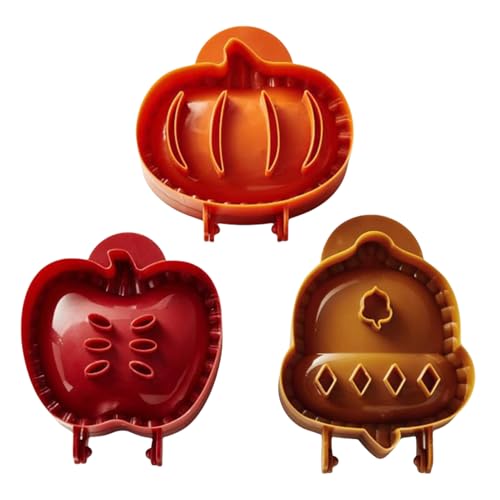 Pasdrucn Party Potluck Hand Pie Molds, Weihnachts Mini Pie Maker, Herbst Hand Pie Mold Set, Apfel, Kürbis Und Eichel Formen Pie Backen, Ein-Press Hand Pie Maker, Halloween Kürbis Pie Dekoration (3Pcs) Pasdrucn Party Potluck Hand Pie Molds, Weihnachts Mini Pie Maker, Herbst Hand Pie Mold Set, Apfel, Kürbis Und Eichel Formen Pie Backen, Ein-Press Hand Pie Maker, Halloween Kürbis Pie Dekoration (3Pcs) von Pasdrucn