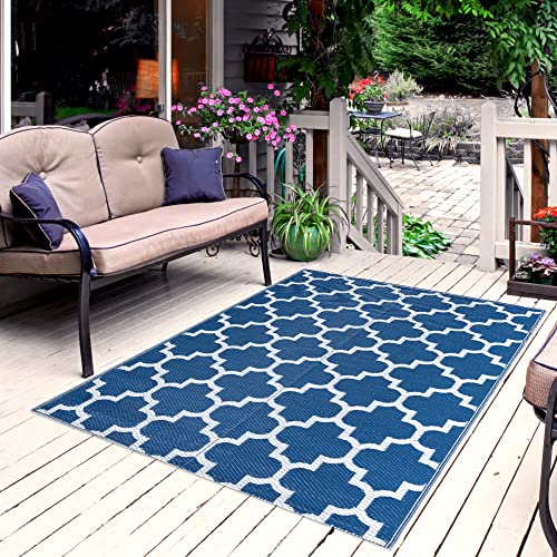 Pasha Home Outdoor Teppich Begonia 180x270 / wendbarer Outdoorteppich 2 in 1 / Outdoor Teppich wetterfest aus Kunststoff/Teppich für Balkon, Terrasse und Außen/Outdoor Teppich Boho von Pasha Home