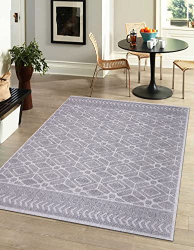 Pasha Home Teppich Läufer 120 x 170 cm Autumn Grau/Boho Teppich aus Baumwolle/weicher Teppich Boho Style/moderner Teppich Läufer für Badezimmer, Küche, Wohnzimmer oder Küche von Pasha Home