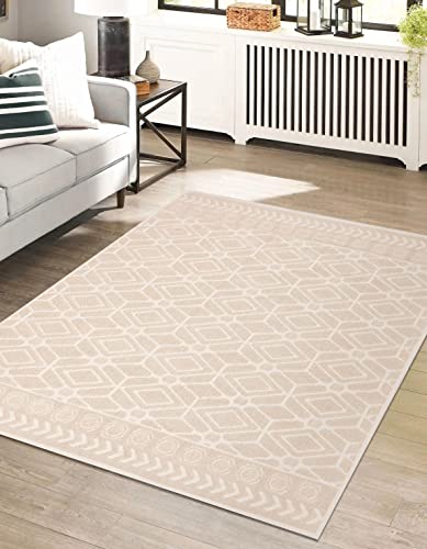 Pasha Home Teppich Läufer 160 x 230 cm Autumn Beige/Boho Teppich aus Baumwolle/weicher Teppich Boho Style/moderner Teppich Läufer für Badezimmer, Küche, Wohnzimmer oder Küche von Pasha Home