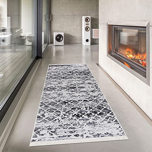 Pasha Home Wendbarer Boho Baumwoll-Läufer für den Innenbereich, Ideal für den Innenbereich in Schlafzimmer, Küche, Bad – Berlin, 80x300 cm von Pasha Home