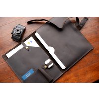Handgefertigte Ledermappe Personalisierte Dokumentenmappe von PasheCraftStudio