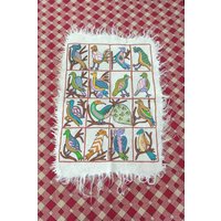 Kaschmir Wandteppich, Namda Teppich, Wollteppiche, Schafwolle, Handbestickte Teppiche, Wanddekor - 90 cm × 120 von PashminastoreArt