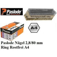 1550 Streifennägel 34° 2,8x80mm Ring rostfrei A4 papier für Nagler Paslode Senco Tjep Haubold-D342880RSRF von Paslode