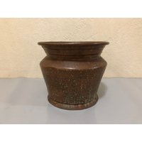 Türkisch Rot Gehämmerter Kupfer Großer Blumentopf von PasoVintage