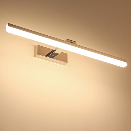 Pasoar LED Spiegelleuchte Bad 18W moderne Acryl Wand Licht Chrom Finish Eitelkeit Beleuchtung Leuchten Indoor 4000K 220v 60cm lang Pasoar LED Spiegelleuchte Bad 18W moderne Acryl Wand Licht Chrom Finish Eitelkeit Beleuchtung Leuchten Indoor 4000K 220v 60cm lang von Pasoar