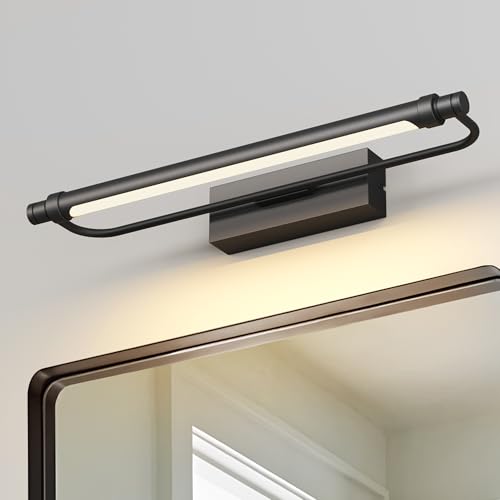 Pasoar LED Spiegelleuchte Schwarz 40CM Badleuchte Badlampe Spiegellampe Neutralweiß Wandleuchte Badezimmer Lampe 230V 12W 4000K Schrankleuchte 840Lumen Nicht-dimmbar Pasoar LED Spiegelleuchte Schwarz 40CM Badleuchte Badlampe Spiegellampe Neutralweiß Wandleuchte Badezimmer Lampe 230V 12W 4000K Schrankleuchte 840Lumen Nicht-dimmbar von Pasoar