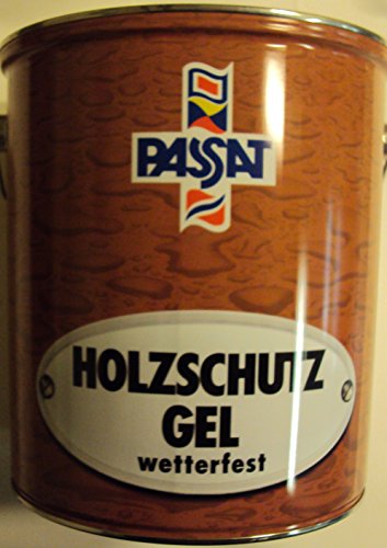 Passat Holzschutzgel, Farbton Kiefer / 5 L/Speziallasur auf Lösemittelbasis v. Holzfachhandel/tropft nicht/für höchste Ansprüche von Passat Holzschutz-Gel