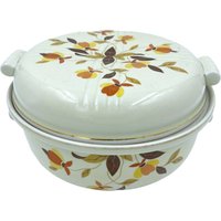 Vintage Hall China Covered Auflaufform Herbst Blatt Mary Dunbar Jewel Homemaker Institute von PassedPossessions