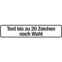 Schild, Text nach Wunsch, bis zu 20 Zeichen, HxB 110 x 520 mm, Alu von Jungheinrich PROFISHOP