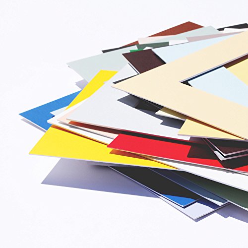Passepartout Premium Museumsqualität - Anthrazit - 1 Stück - Außen: 40x50 / für Bildgröße: DIN A3-34 Farben zur Auswahl in Allen Standardgrößen von Passepartout