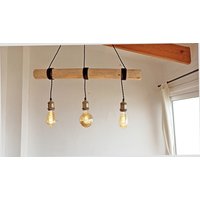 Treibholz Pendelleuchte, Deckenlampe, Deckenleuchte, Moderne Art Deco Holz Kronleuchter Boho von PassionBoisNature