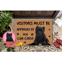 Personalisierte Cane Corso Fußmatte, Benutzerdefinierte Besitzer Willkommensmatte, Housewarming Geschenk, Abschlussgeschenk Für Mutter, Hund von PassionifyCO