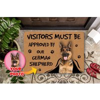 Personalisierte Schäferhund Fußmatte, Individuelle Gsd Besitzer Willkommensmatte, Housewarming Geschenk, Abschlussgeschenk Für Mama Oder Papa von PassionifyCO