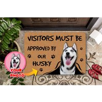 Personalisierte Siberian Husky Fußmatte, Individuelle Besitzer Willkommensmatte, Housewarming Geschenk Für Hund Mama, Haustier Frühling Dekor von PassionifyCO