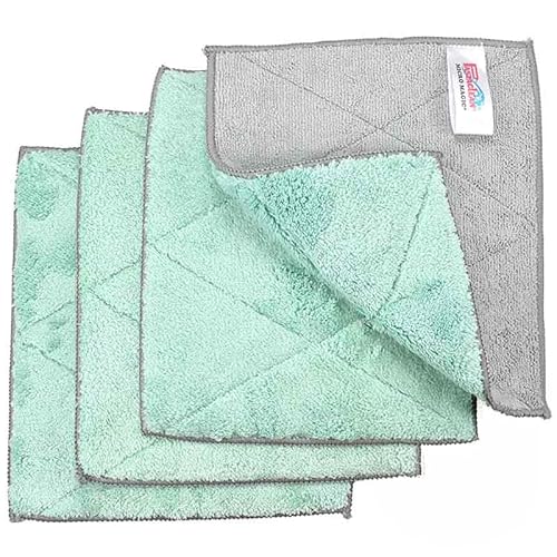 Pastaclean® 4er Set Spül- & Wischtücher Mikrofasertücher antibakteriell - Allzwecktücher 21 x 24cm für den ganzen Haushalt - Reinigt Kratzfrei Töpfe, Pfannen & Geschirr, Putzlappen (Türkis) von Pastaclean