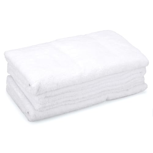 Pastaclean® Handtuch-Set, 4 Stück - Weiß | 2 Badetuch (140 x 70 cm) und 2 Handtücher (100 x 50 cm) | 100% Mikrofaser | Extrem saugstark - Premium Qualität | Antibakteriell von Pastaclean