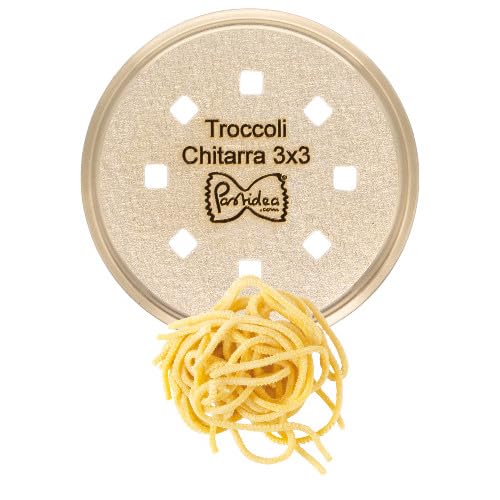 Pastidea - Matrize Zubehör Troccoli/Spaghetti Quadri alla Chitarra 3x3mm kompatibel mit Kenwood Pasta Fresca oder mit Adapter im Pastamaker Avance / 7000er Serie und anderen Nudelmaschinen von Pastidea