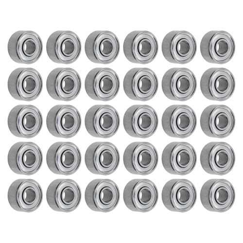 Pastlla 693ZZ Kugellager, 3 mm x 8 mm x 4 mm, doppelt geschirmtes Rillenlager, Hochgeschwindigkeits-glatt und leise, Karbonstahl (30 Stück) von Pastlla