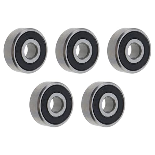 Pastlla R4A-2RS Doppel-Gummidichtungslager, Rillenkugellager, 6,35 mm x 1,9 cm x 9/32 Zoll, 5 Stück von Pastlla