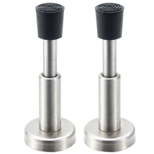 2pcs Türstopp für Wand, 4 Zoll Edelstahlhydraulikfeder -Feder -Türstopper mit Gummispitze, Schraube und Klebstoffinstallationstürstop | Stopps von Pastoralist